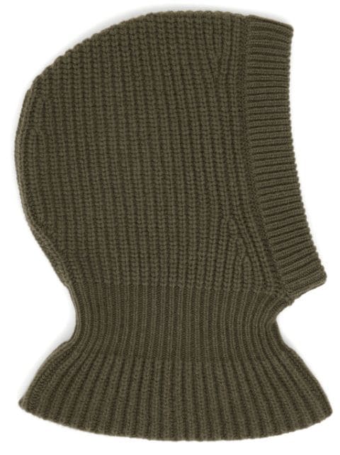 LEMAIRE ribbed-knit lambs wool balaclava