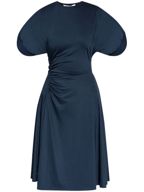 Victoria Beckham draped-detail midi dress