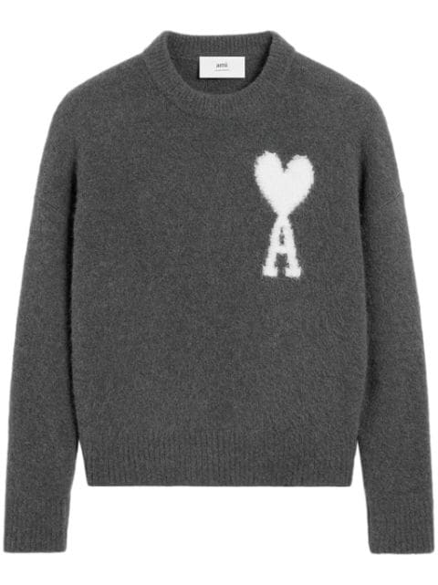 AMI Paris Ami de Coeur crew-neck jumper