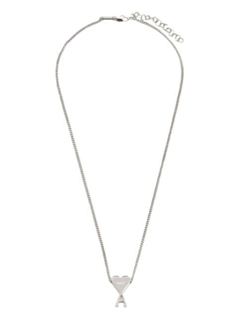 AMI Paris Ami De Coeur logo-pendant necklace 