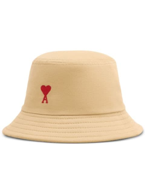 AMI Paris Ami De Coeur embroidery bucket hat