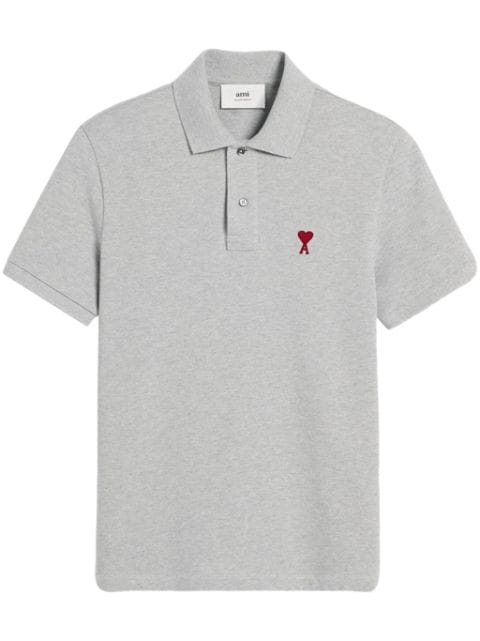 AMI Paris Ami De Coeur organic-cotton polo shirt 