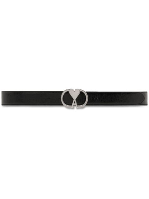 AMI Paris Ami de Coeur-buckle leather belt