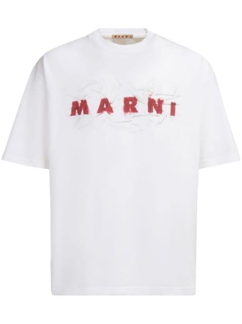 Marni logo-print cotton T-shirt