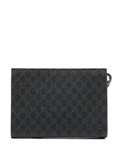 Gucci GG Supreme canvas clutch bag