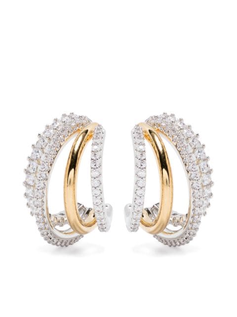 Swarovski Hyperbola hoop earrings