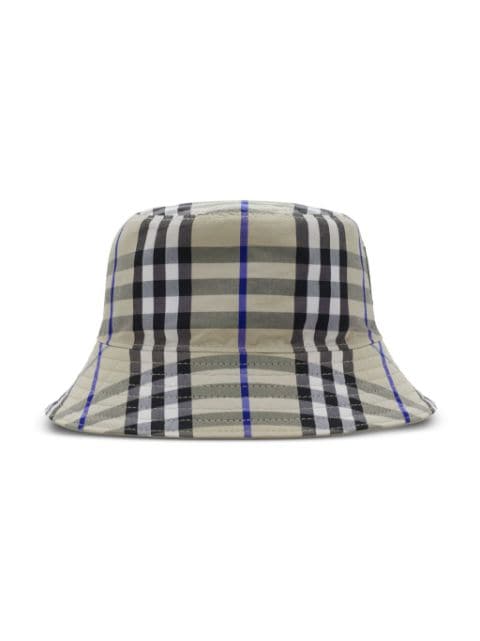 Burberry Kids check-pattern reversible bucket hat 