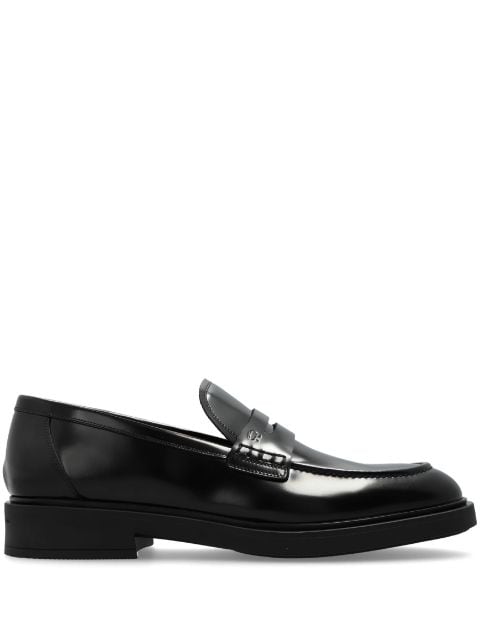 Gianvito Rossi Harris polished-leather penny loafers