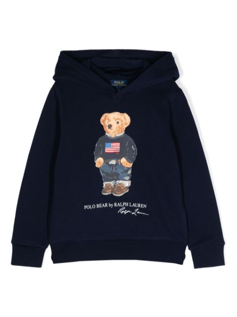 POLO RALPH LAUREN KIDS hoodie à imprimé logo Polo Bear