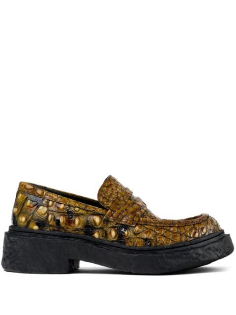 CamperLab Vamonos croc-effect leather loafers