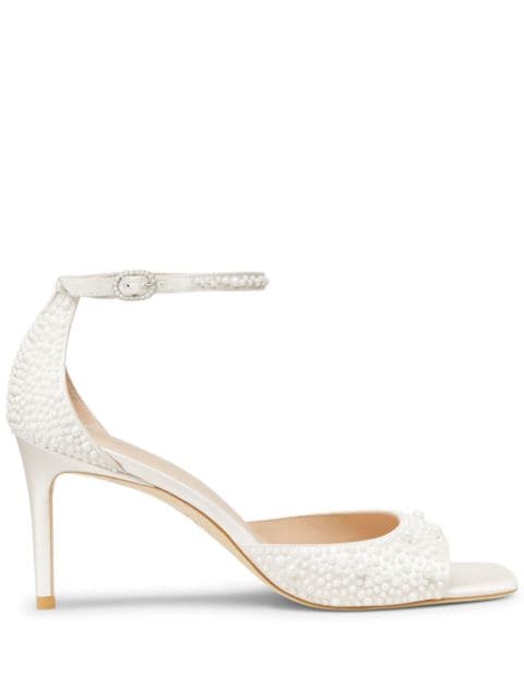 Stuart Weitzman 75mm Bliss Pearls sandals