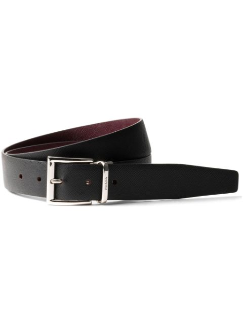 Prada Saffiano reversible leather belt