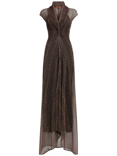 Missoni lamé lace maxi dress