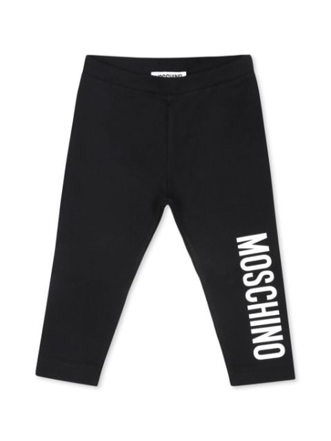 Moschino Kids leggins con logo estampado