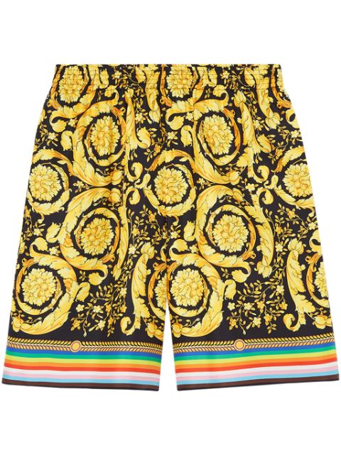 Versace Pride Barocco zijden shorts