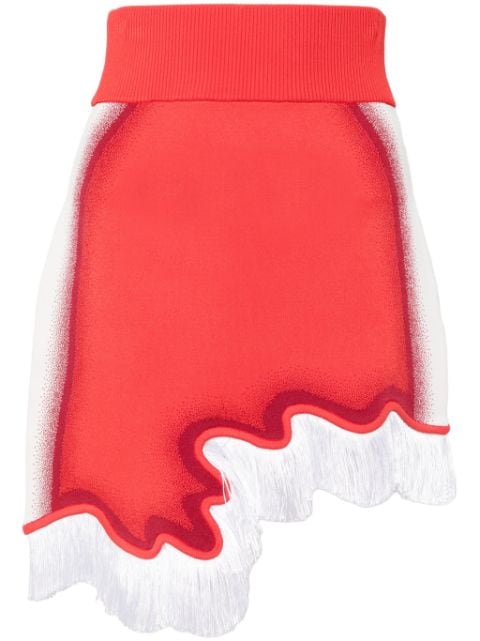 PH5 Audrey wavy-border fringed mini skirt