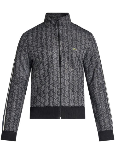 Lacoste Paris-monogram zip-up sweatshirt