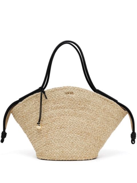 LOEWE large Paseo raffia tote bag