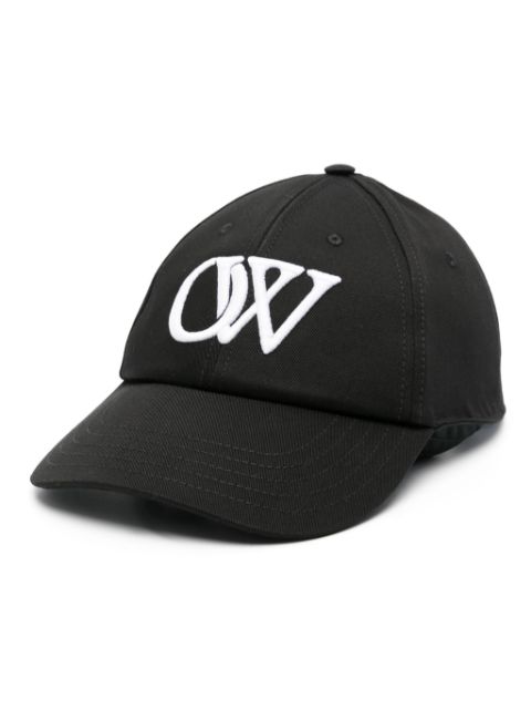 Off-White logo-embroidered cap