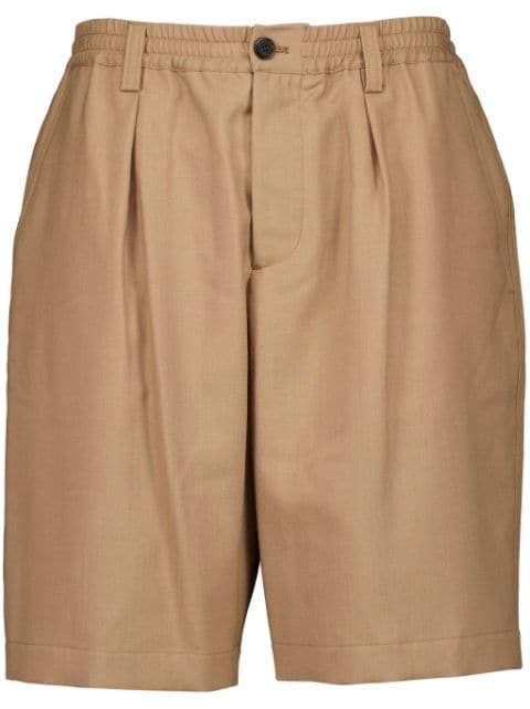 Marni pleated wool bermuda shorts