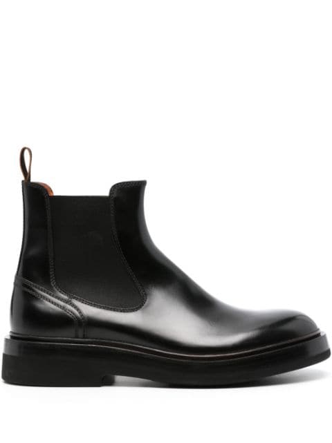 Santoni leather Chelsea boots