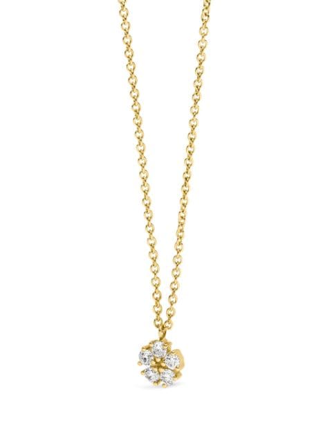 VEYNOU 14kt yellow gold Lily diamond necklace