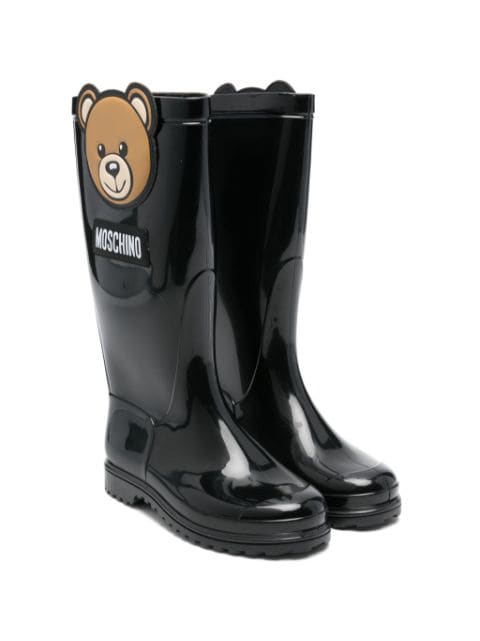 Moschino Kids Teddy Bear wellies