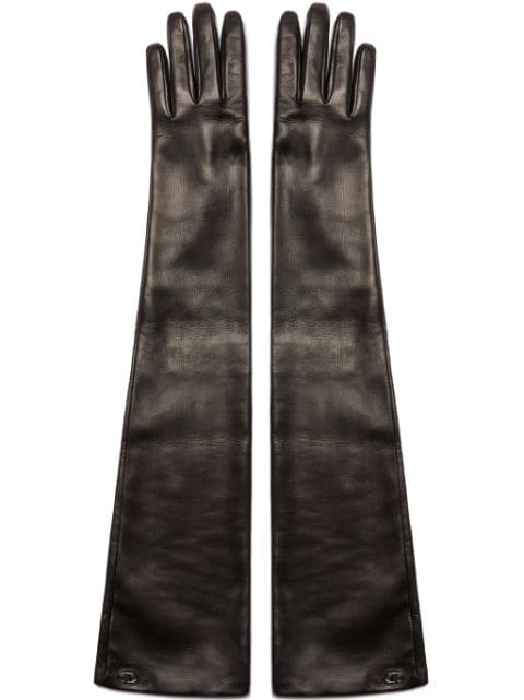 Valentino Garavani VLogo plaque lambskin gloves