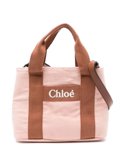 Chloé Kids logo-embroidered shoulder bag