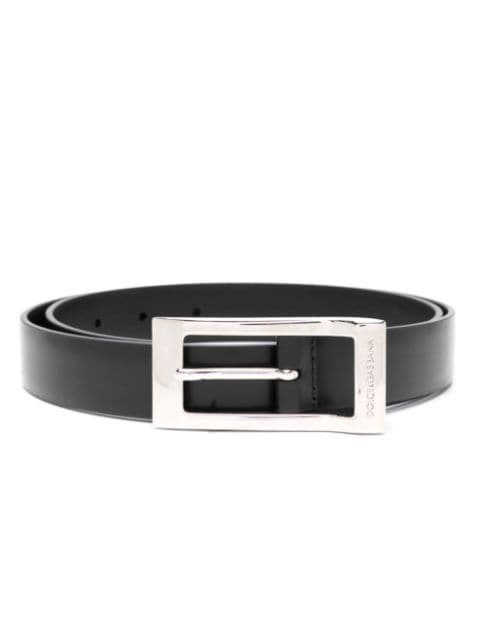 Dolce & Gabbana brushed-leather belt