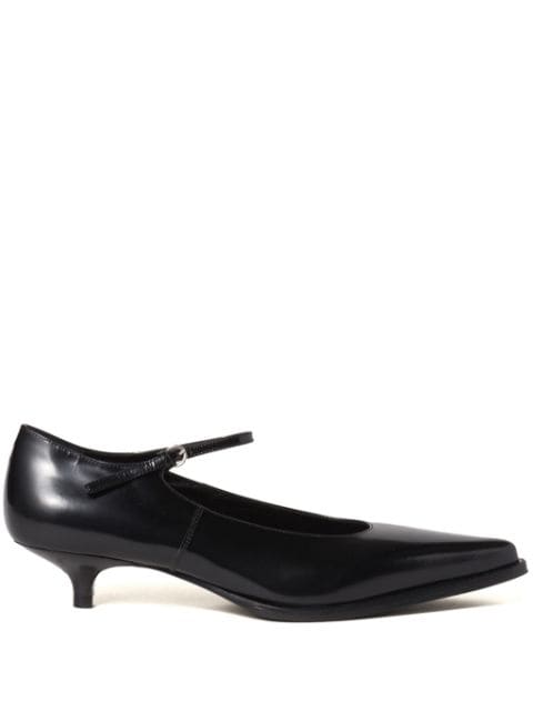 Miu Miu 35mm Brushed leather pumps