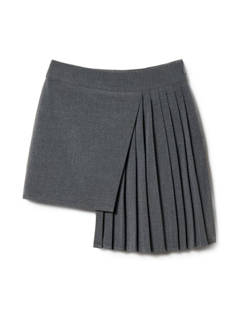 TWINSET Kids flannel pleated skirt