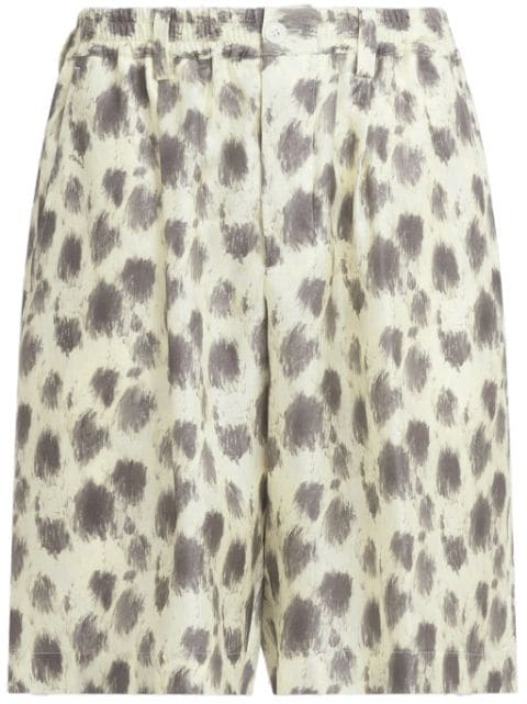 Marni printed silk bermuda shorts