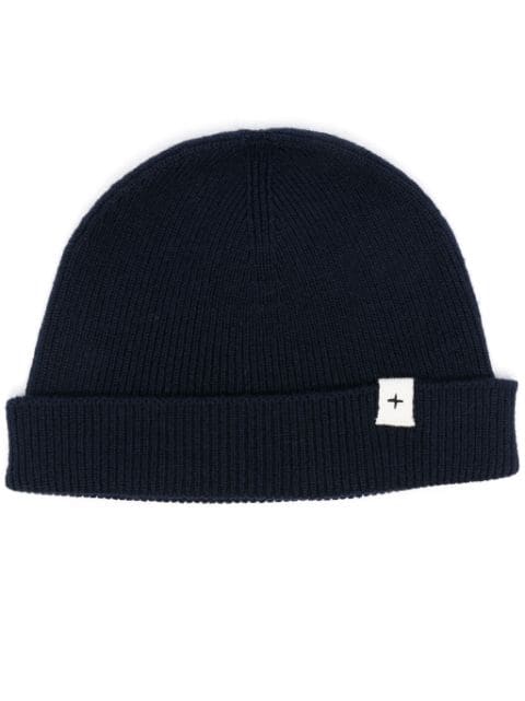 Jil Sander logo-patch beanie