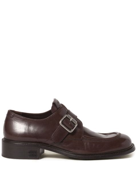 Miu Miu leather brogue shoes