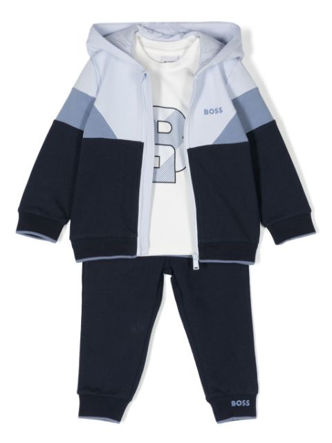 BOSS Kidswear logo-print tracksuit