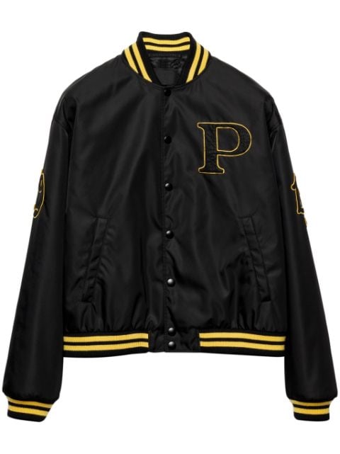 Prada patch bomber jacket