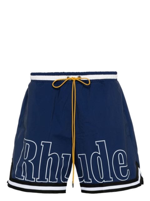 RHUDE Basketball swim shorts