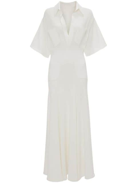 Victoria Beckham panelled knitted maxi dress