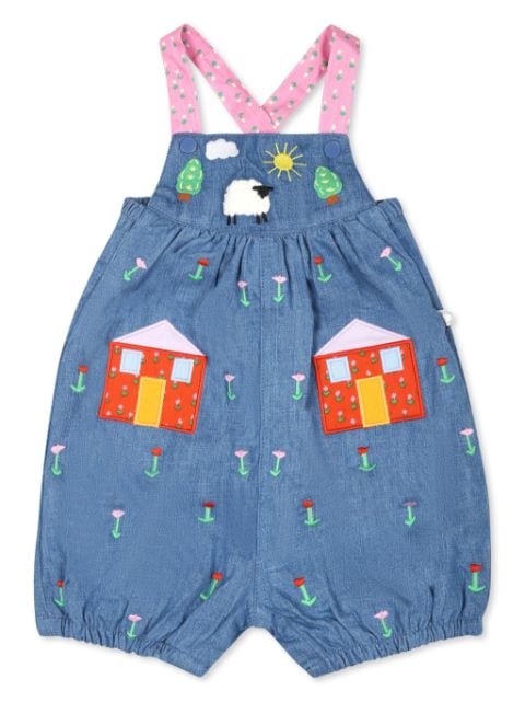 Stella McCartney Kids Tuinbroek met Farmyard-applicatie