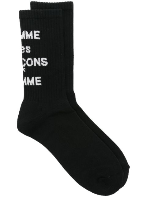 Comme des Garçons Homme Calzini con logo jacquard