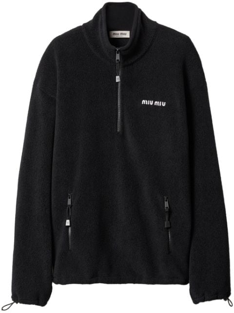 Miu Miu fleece sweatshirt