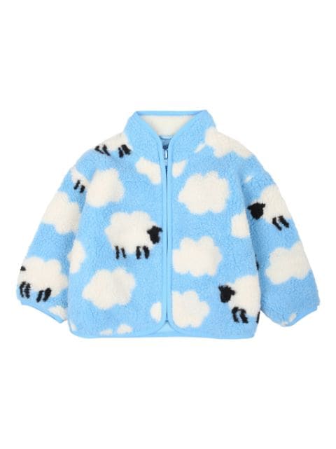 Stella McCartney Kids chaqueta con oveja estampada