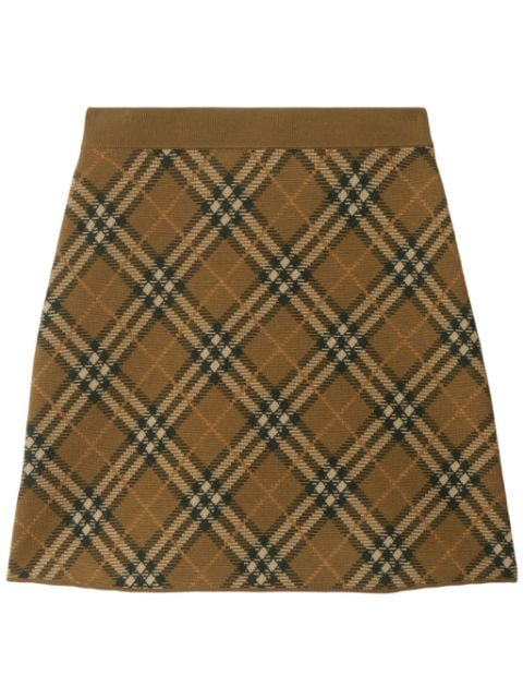 Burberry check mini skirt