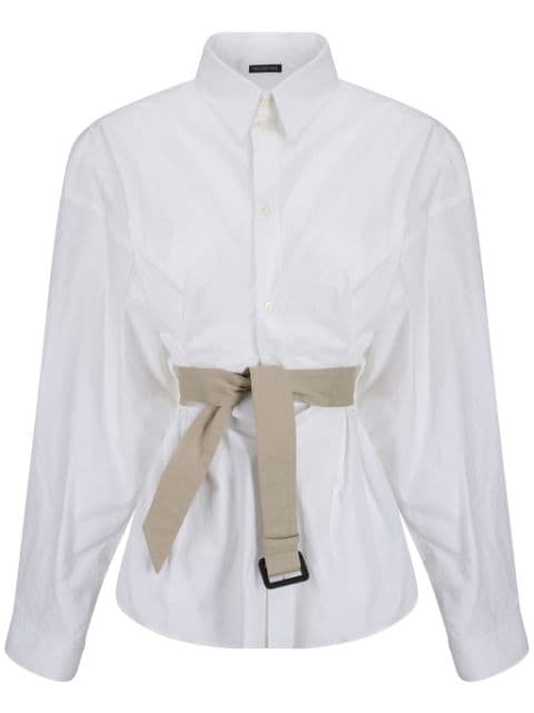 Balenciaga belted shirt