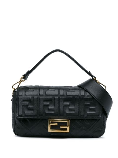 Fendi Pre-Owned 2010-2023 Zucca Embossed Baguette satchel