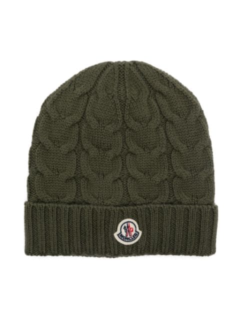 Moncler Enfant cable-knit beanie