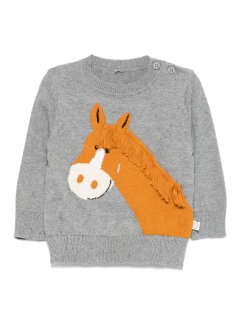 Stella McCartney Kids horse-motif sweater