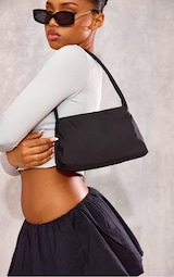  Black Shoulder Nylon Bag