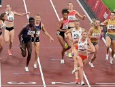 La Mulhousienne Brigitte Ntiamoah et les Bleues éliminées en séries du 4x400 m